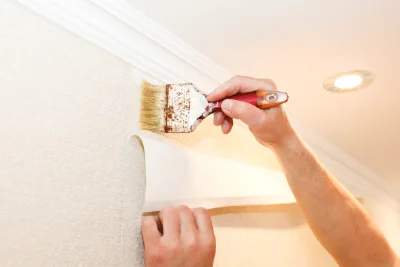 Pose de papier peint au Barboux — revêtements muraux et toiles de verre